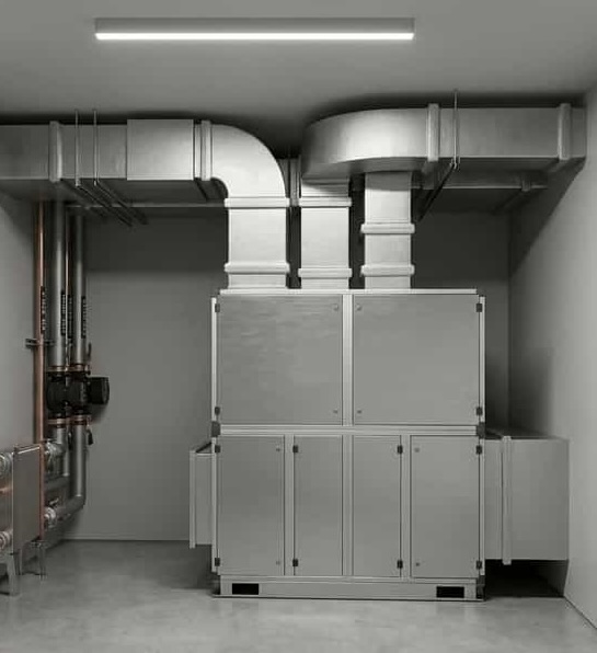 HVAC repair request planning with thermostat and air vent details