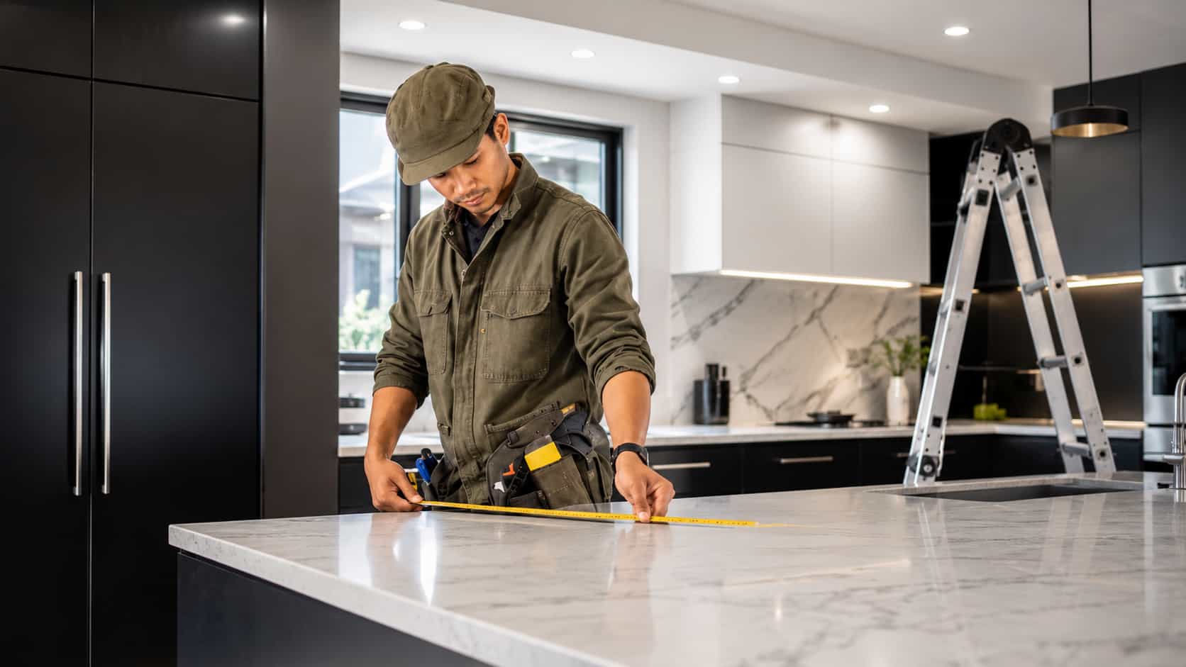 Premium kitchen interior detail