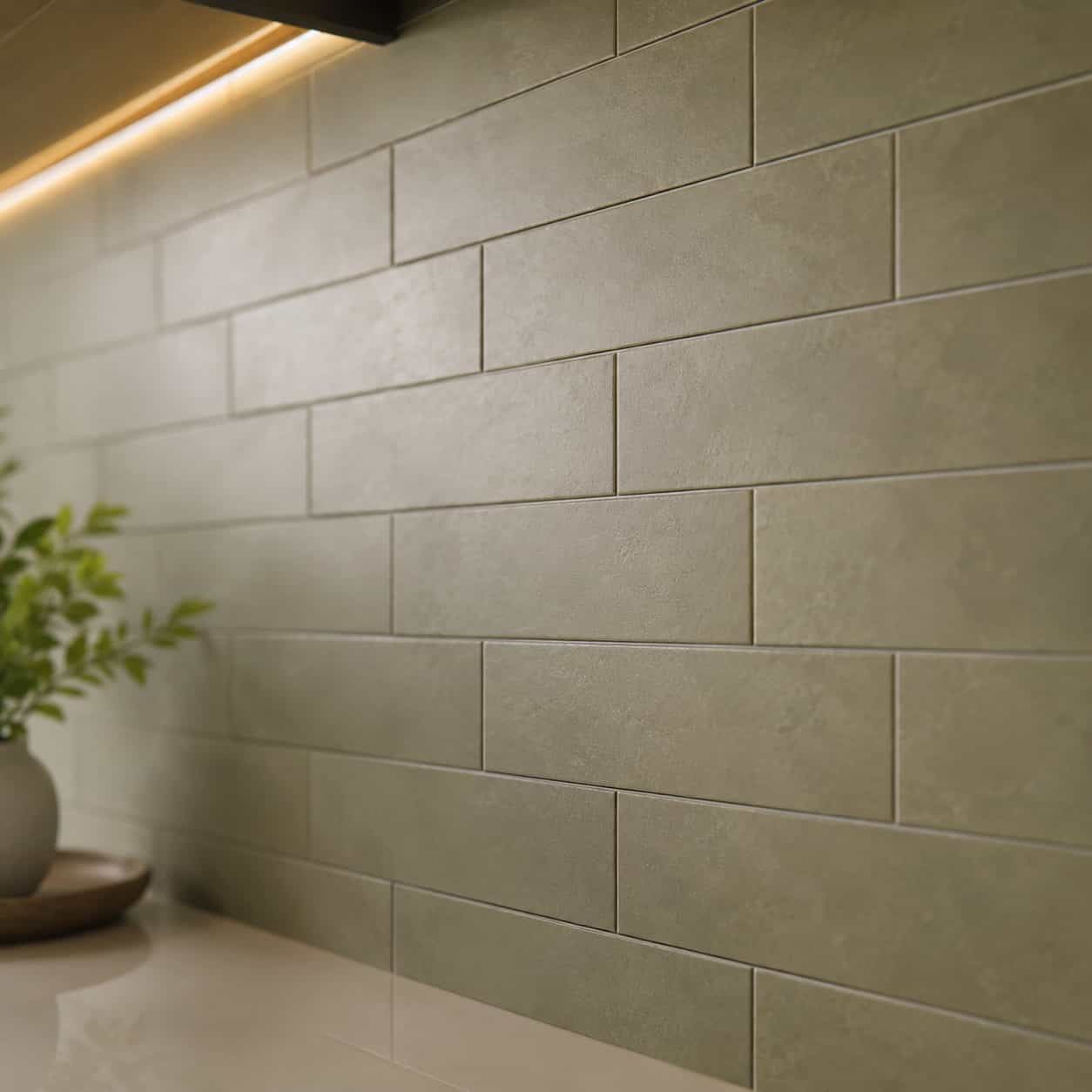 Kitchen countertop surface detail