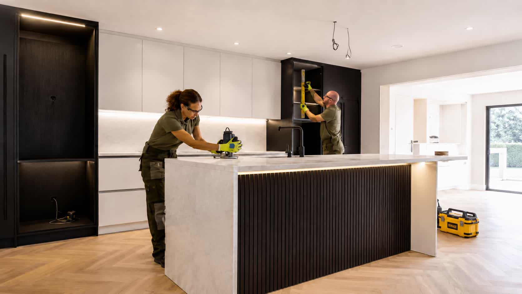Cabinet detail in a premium kitchen