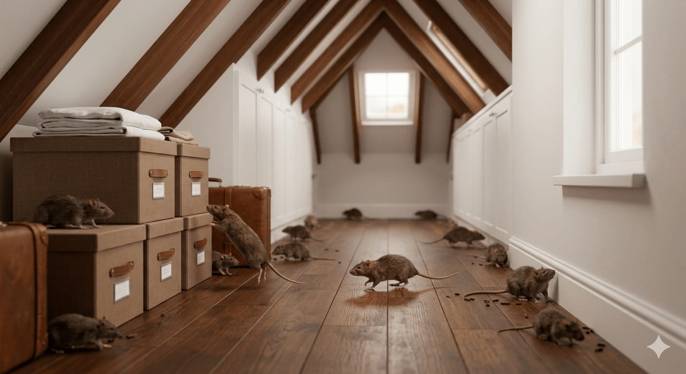 Attic insulation and wood framing detail