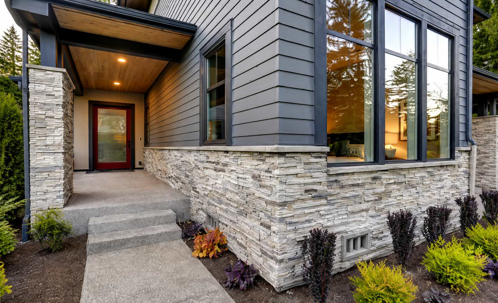 Exterior siding material and service option planning