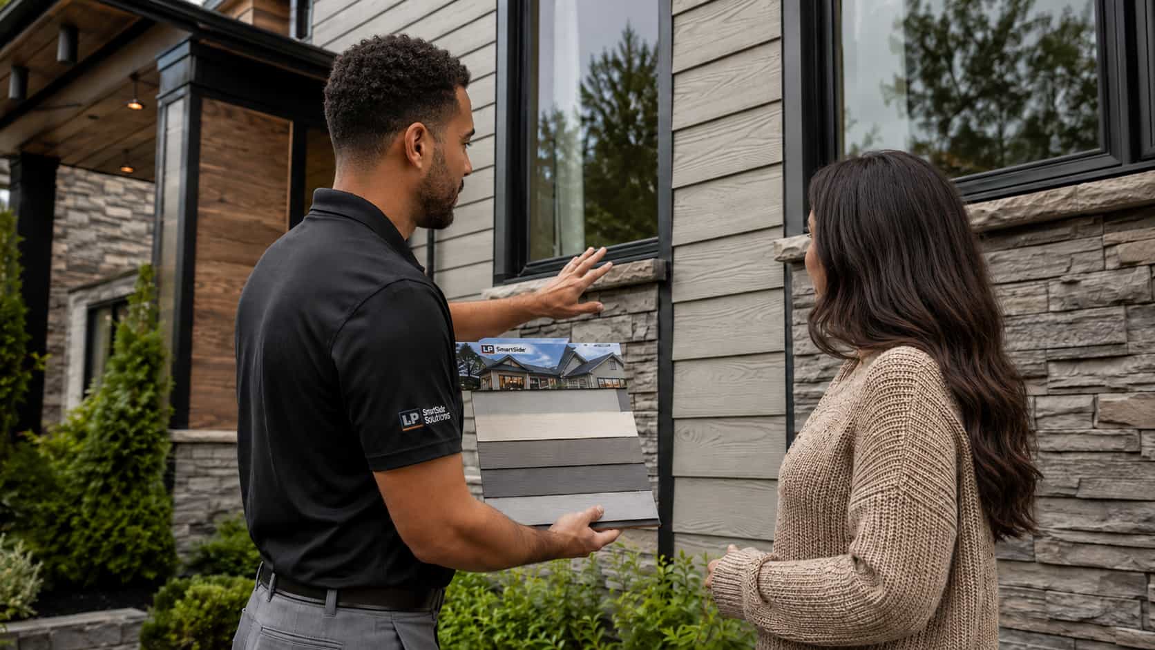 Siding provider fit and estimate review concept