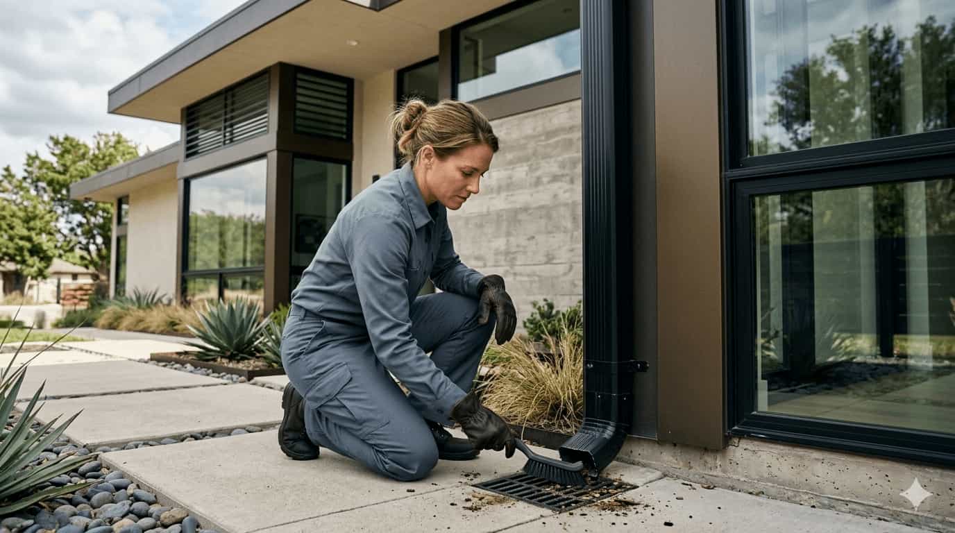 Gutter cleaning and debris removal request