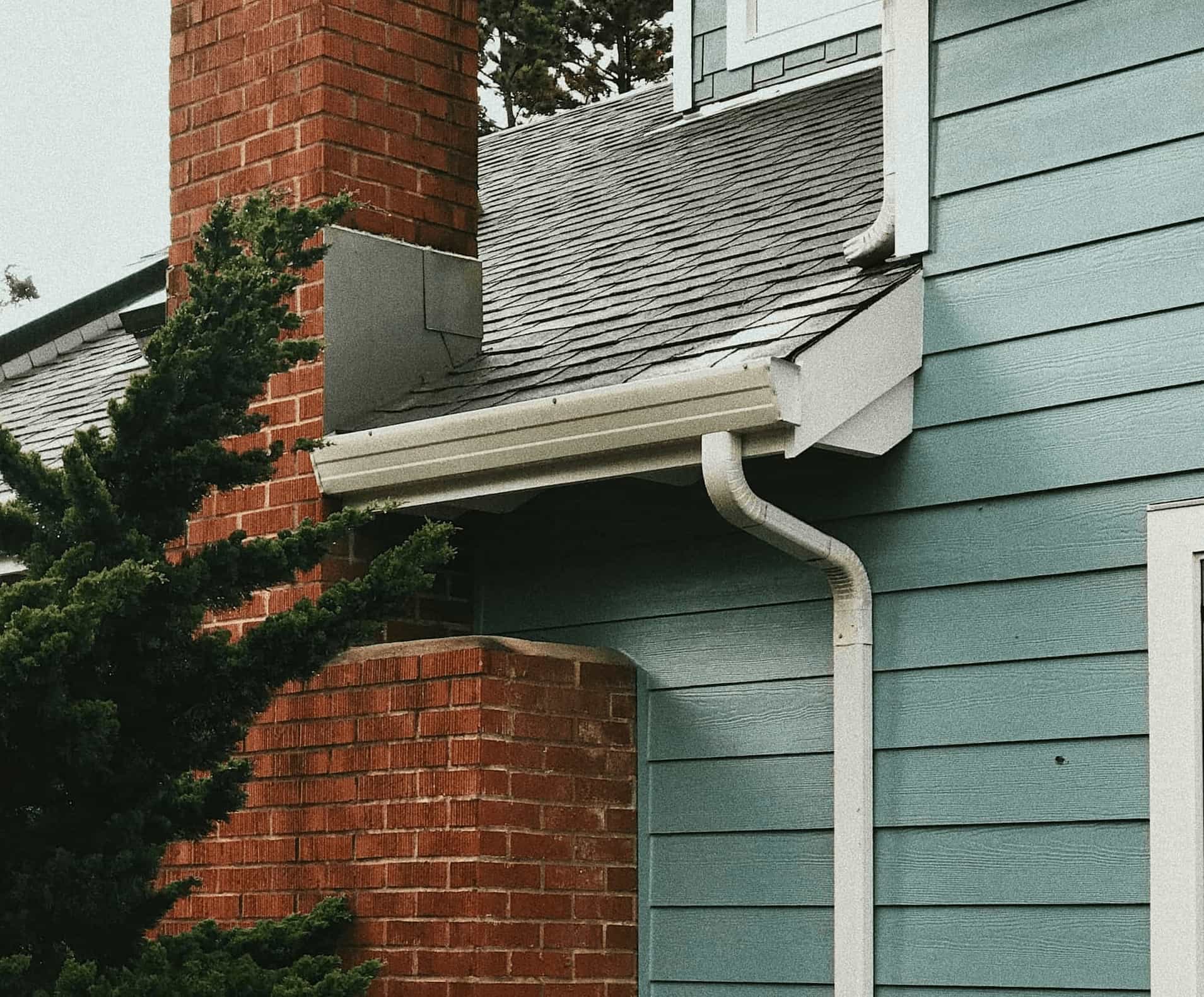 Home exterior gutter detail used for comparing provider options
