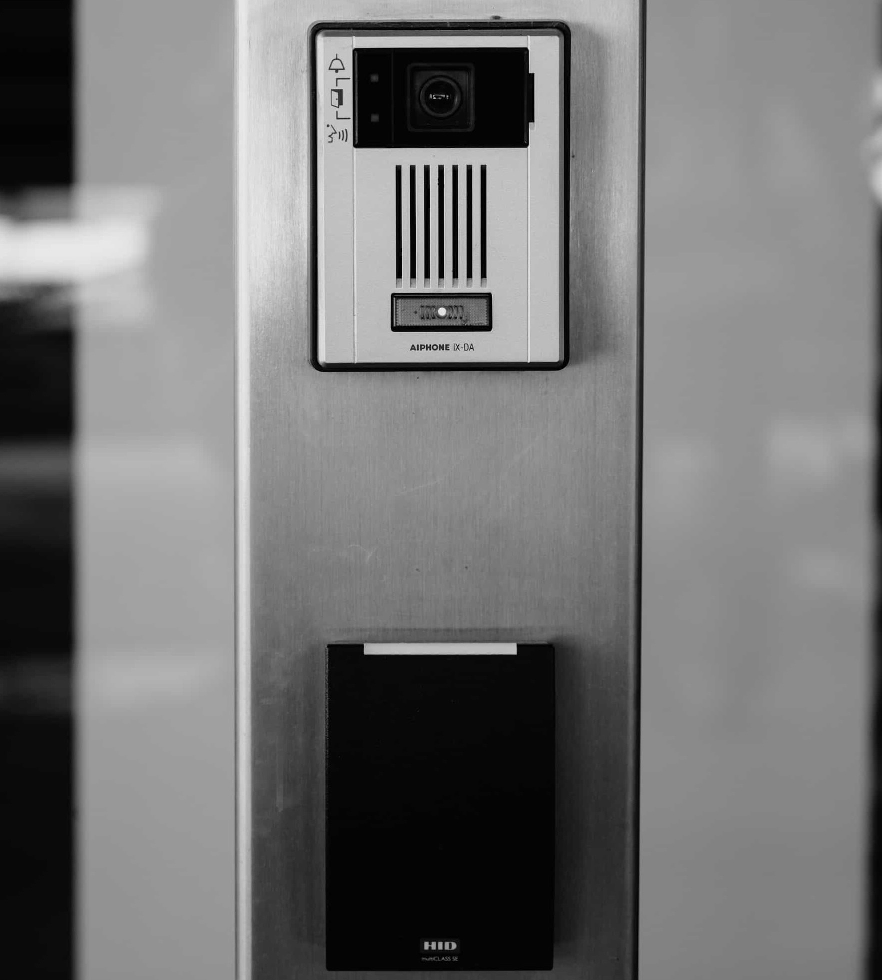 Modern access control security panel